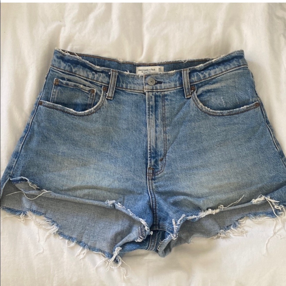 Abercrombie High Rise cutoff shorts
